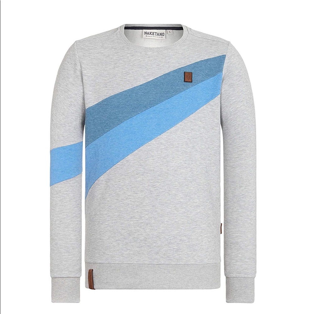 Men’s naketano blue stripe sweatshirt